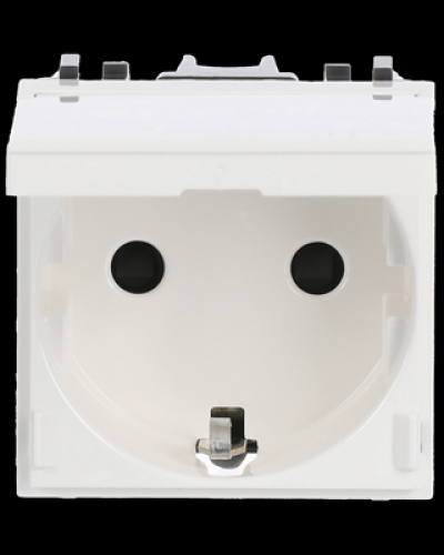 Розетка schuko заз.шт.кр. zenit білий, 2cla228810n1101, abb