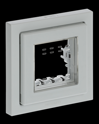 Рамка 1 пост кр. ip55 zenit сірий, 2cla327100n1701, abb