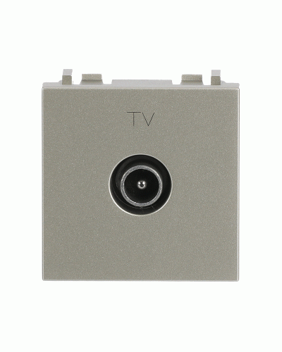 Розетка tv проста zenit шампань, 2cla225070n1901, abb