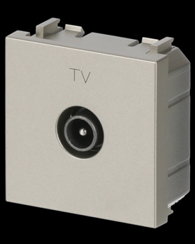 Розетка tv проста zenit шампань, 2cla225070n1901, abb