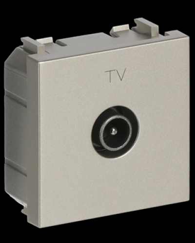 Розетка tv проста zenit шампань, 2cla225070n1901, abb