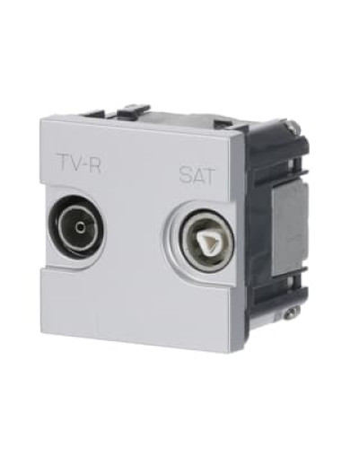 Розетка tv-r-sat кінцеваzenit срібл, 2cla225170n1301, abb