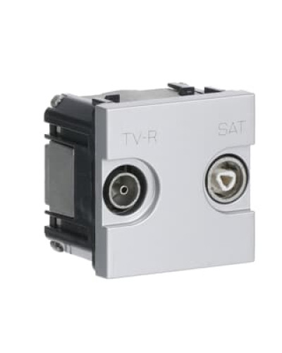 Розетка tv-r-sat кінцеваzenit срібл, 2cla225170n1301, abb