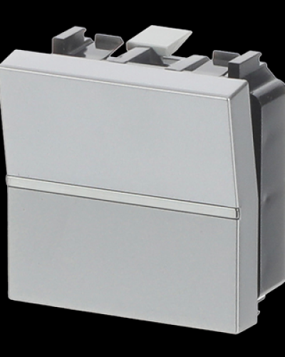 Кнопка 1-клавішна 1нв zenit срібл, 2cla220470n1301, abb