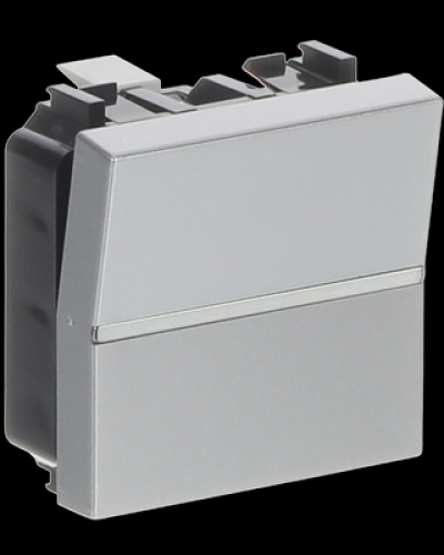 Кнопка 1-клавішна 1нв zenit срібл, 2cla220470n1301, abb