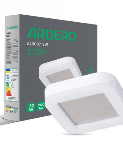 Світлодіодний світильник Ardero AL3007-SW 30W 5000К IP65 білий
