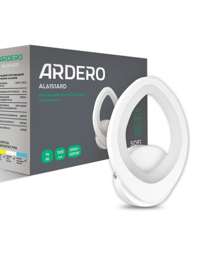 Настінний світлодіодний світильник Ardero AL6151ARD 14W SOFI