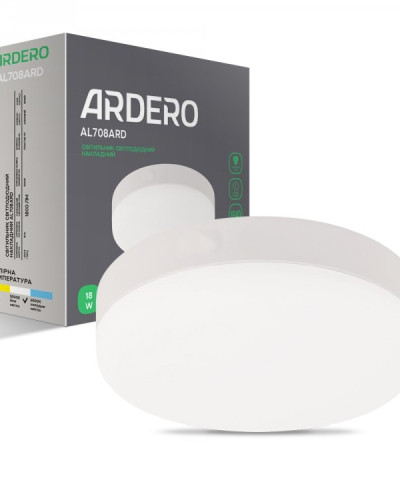 Накладний світлодіодний світильник Ardero AL708ARD 24W 5000К IP20