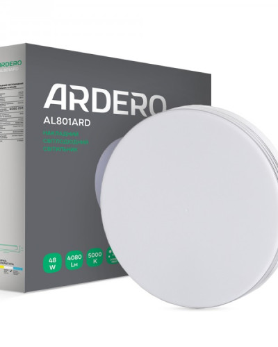Накладний світлодіодний світильник Ardero AL801ARD 48W ІР40 коло