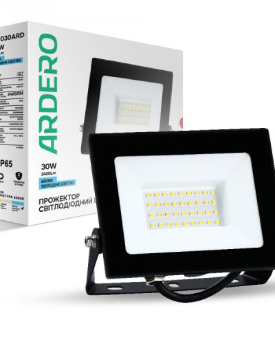 Світлодіодний прожектор Ardero LL-1030ARD 30Вт 6500K IP65