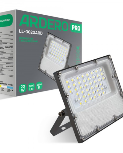 Світлодіодний прожектор Ardero LL-3020ARD PRO 20Вт 6500K IP65