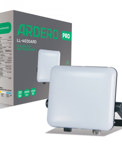 Світлодіодний прожектор Ardero LL-4030ARD PRO 30Вт 6500K IP65