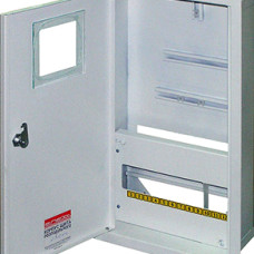Корпус e.mbox.stand.w.f3.12.z.e металевий, під 3-ф. електронний лічильник, 12 мод., що вбудовується, з замком