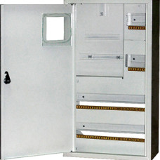 Корпус e.mbox.stand.n.f3.36.z.e металевий, під 3-ф. електронний лічильник, 36 мод., навісний, з замком