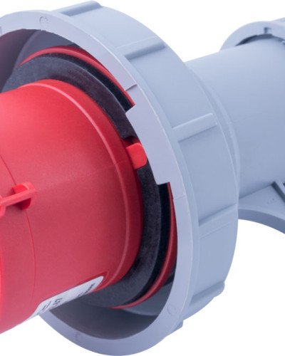 Силова вилка переносна e.plug.024.32.67, 4п., 400В, 32А, IP 67