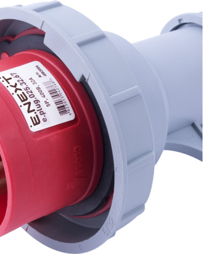 Силова вилка переносна e.plug.025.32.67, 5п., 400В, 32А, IP 67