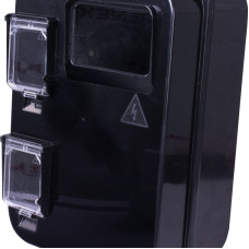 Корпус пластиковий e.mbox.stand.plastic.n.f3, під трифазний лічильник, навісний, з комплектом метизів