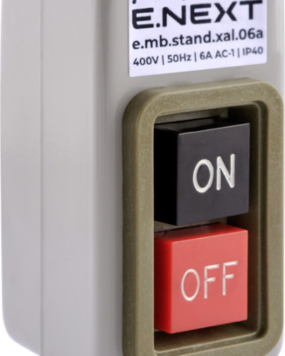 Кнопковий пост металевий e.mb.stand.xal.06a 3 фази, 6А, On-Off