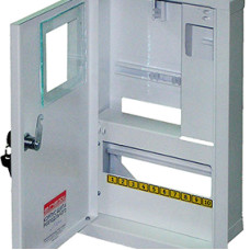 Корпус e.mbox.stand.w.f1.10.z.e металевий, під 1-ф. електронний лічильник, 10 мод., що вбудовується, з замком