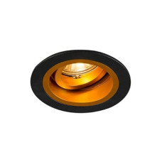 Спот черный+золотой CHUCK DL ROUND 92702