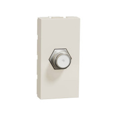 Розетка Coaxial F-type 1 модуль бежевая Unica New