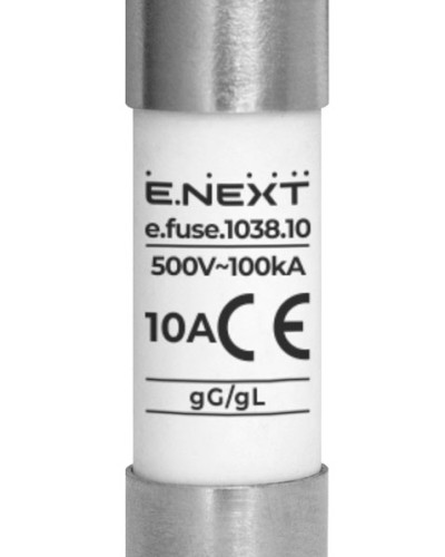 Запобіжник плавкий e.fuse.1038.10, типорозмір 10х38, 10А