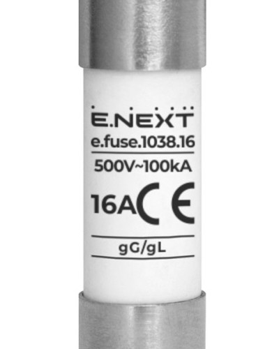 Запобіжник плавкий e.fuse.1038.16, типорозмір 10х38, 16А