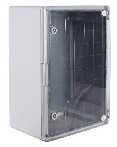 Корпус з ABS-пластику e.plbox.pro.p.70.50.25.tr з прозорими дверцятами 700x500x250мм ІР65