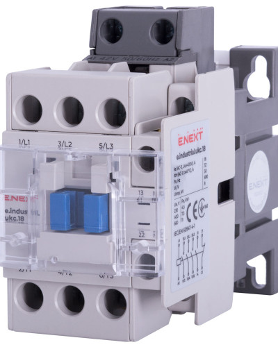 Контактор e.industrial.ukc.18.42, 18A, 42В, 1no+1nc
