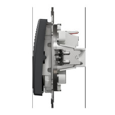 Двухклавишный выключатель Черный Sedna Design Schneider Electric SDD114105