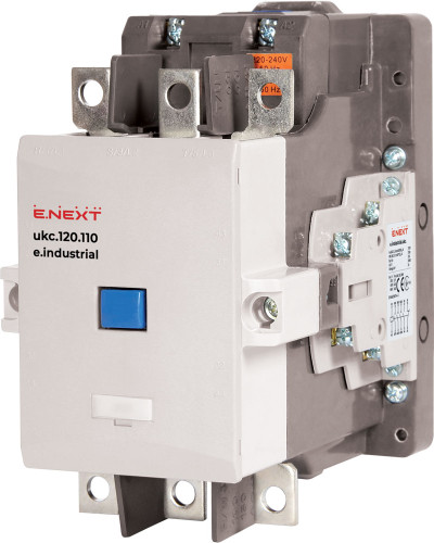Контактор e.industrial.ukc.120.110, 120А, 110В,  1no+1nc