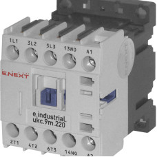 Контактор e.industrial.ukc.9M.220, 9А, 220В, no, малогабаритний