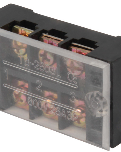Клемна колодка захищена e.tc.protect.25.3, 25А, 3 полюса