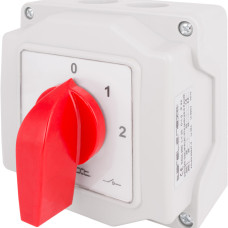 Пакетний перемикач LK25/4.322-ОВ/45 в корпусі, 0-1-2, 25А, IP44