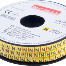 Маркер кабельний e.marker.stand.2.4.N, 2-4 кв.мм, "N", 500 шт