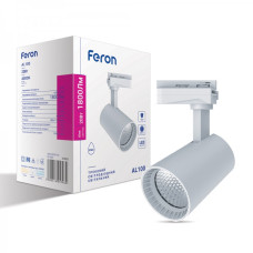 Трековий світильник Feron AL100 20W 4000К IP40 білий
