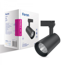 Трековий світильник Feron AL100 30W 4000К IP40 чорний
