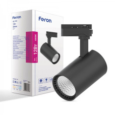 Трековий світильник Feron AL102 12W 4000К IP40 чорний
