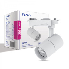 Трековий світильник Feron AL103 20W 4000К IP40 білий