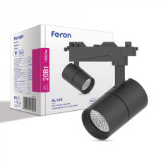 Трековий світильник Feron AL103 20W 4000К IP40 чорний