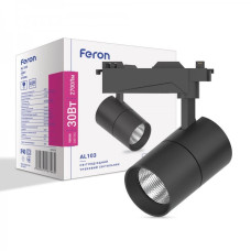 Трековий світильник Feron AL103 30W 2700К IP40 чорний