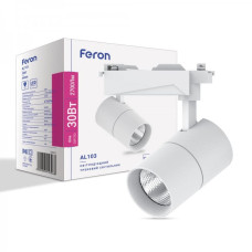 Трековий світильник Feron AL103 30W 4000К IP40 білий