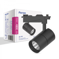 Трековий світильник Feron AL103 30W 6500К IP40 чорний