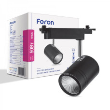 Трековий світильник Feron AL104 50W 4000К IP40 чорний