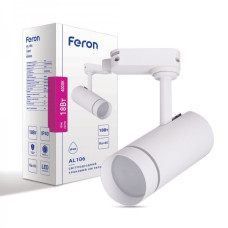 Трековий світильник Feron AL106 18W 4000К IP40 білий
