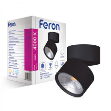 Накладной светодиодный светильник Feron AL541 20Вт 4000К IP20 черный