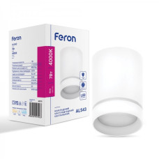 Накладний світлодіодний світильник Feron AL543 7Вт 4000К IP20 білий
