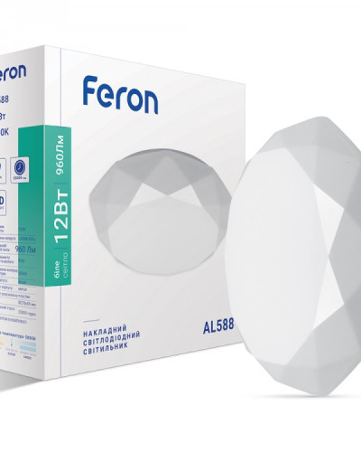 Світлодіодний світильник Feron AL588 12W 5000К IP20