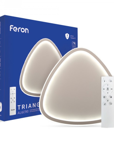 Світлодіодна Люстра з пультом Feron AL6090 TRIANGLE 60Вт 3000-6500К IP20