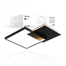 Світлодіодна Люстра з пультом Feron AL6200 QUADRO S 50Вт 3000-6500К IP20 чорний
